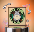 Ghibli studio - Totoro : 3D Layered Shadow Box Art